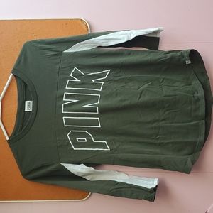 PINK Victoria's Secret baseball 3/4 sleeves Size XS